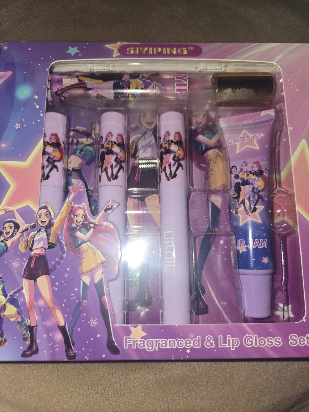 Purple Fragranced & Lip Gloss Set